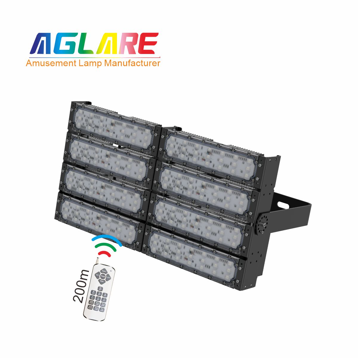 400WLED彩色投光灯泛光灯,变色户外射灯带遥浚？？？？仄